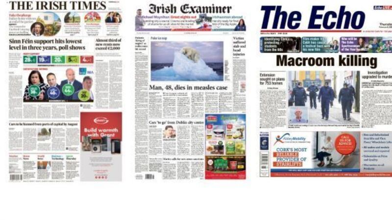 What the papers say: Thursday's front pages What the papers say: Thursday's front pages