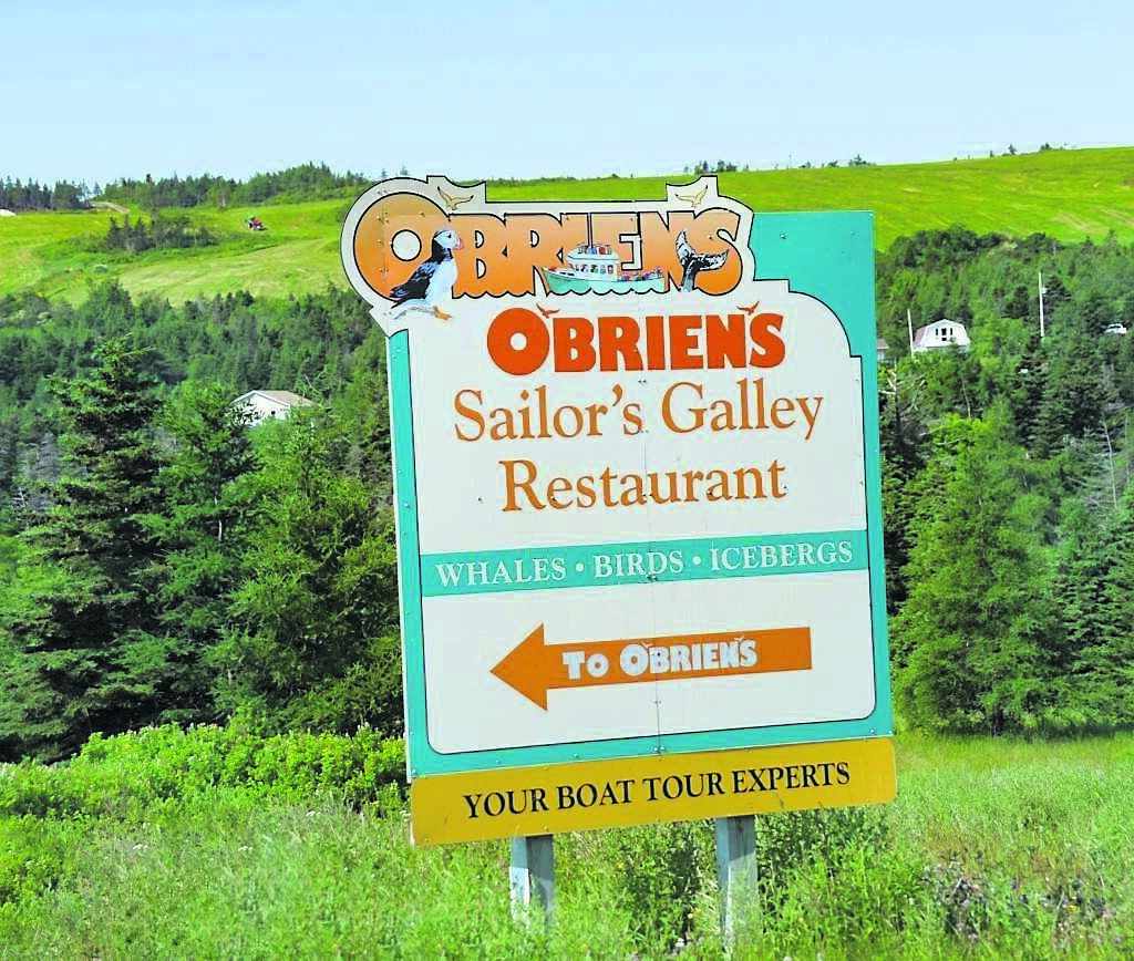 A poster with Irish names along the Irish Loop in Newfoundland. Pictures: Richard Mills A poster with Irish names along the Irish Loop in Newfoundland. Pictures: Richard Mills