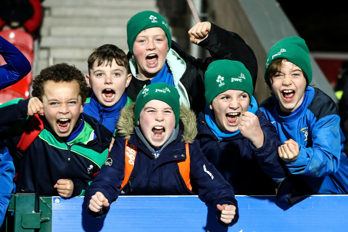 Ireland fans ahead of the game on Friday night. Picture: INPHO/Ben Brady