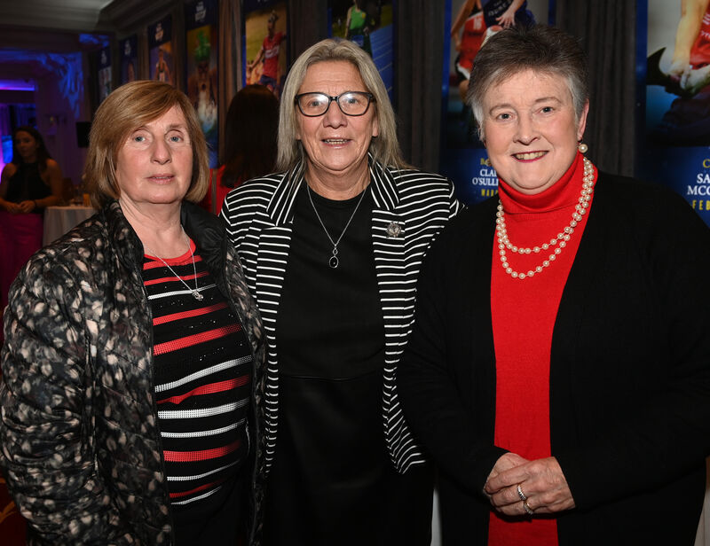 Mary Sweeney and Mary Newman, Cork camogie, and Marian Crowley, Ladies football at The Echo Women in Sport awards. Picture: Eddie O'Hare