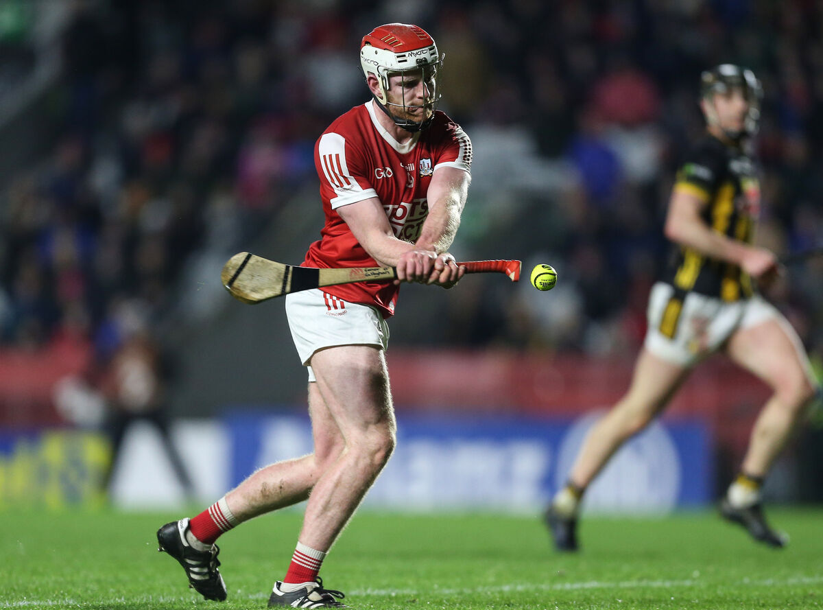 Conor O'Callaghan scores Cork's first goal. Picture: Inpho/Ken Sutton