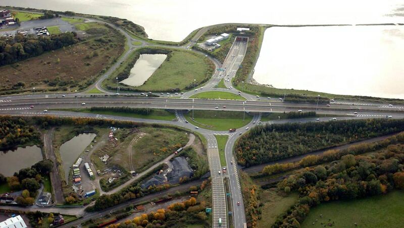 The Dunkettle Interchange prior to the upgrade works. 