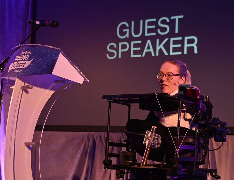 Joanne O'Riordan, guest speaker. Picture: Eddie O'Hare Joanne O'Riordan, guest speaker. Picture: Eddie O'Hare