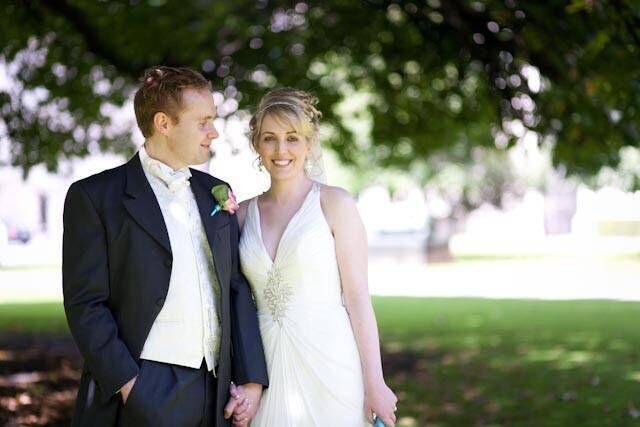 Liam Quaide and Roisin Cuddihy on their wedding day.