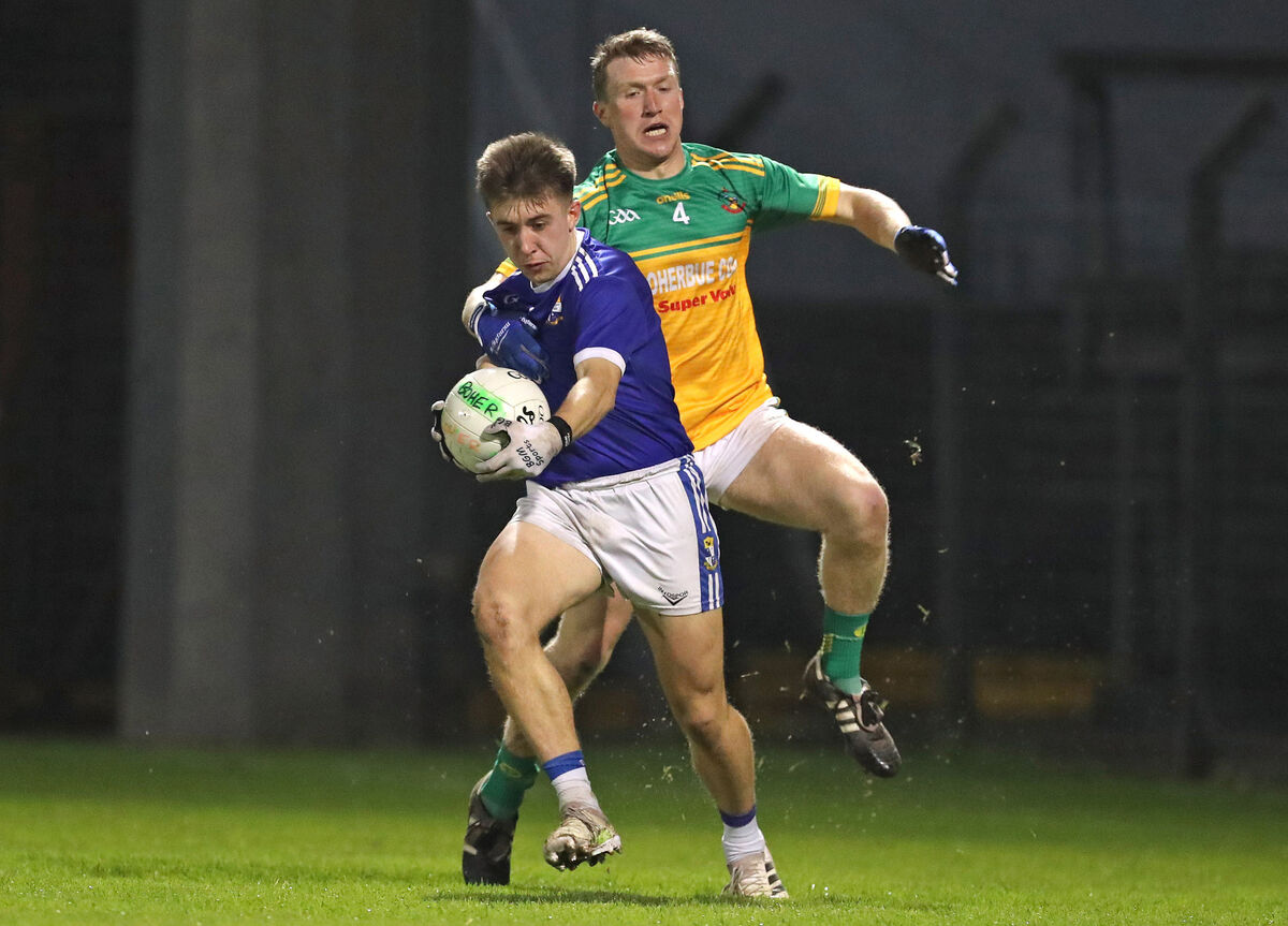 Liam Twohig on the move for Aghinagh. The Rusheen based club will be one of the favourites for the divisional title. Picture: Jim Coughlan