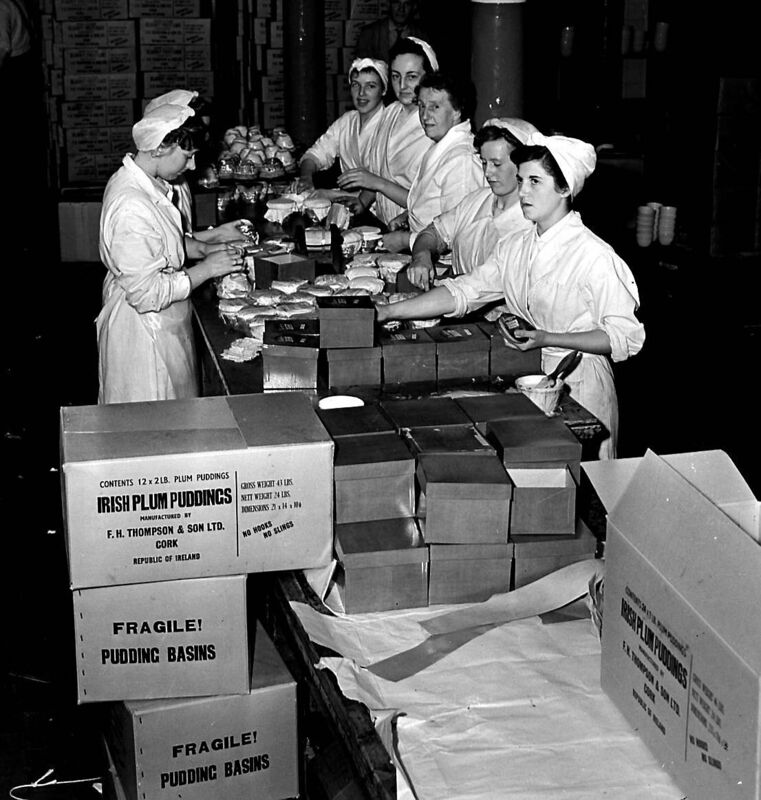 Workers in Thompson’s cake factory in Cork in October, 1958 Workers in Thompson’s cake factory in Cork in October, 1958