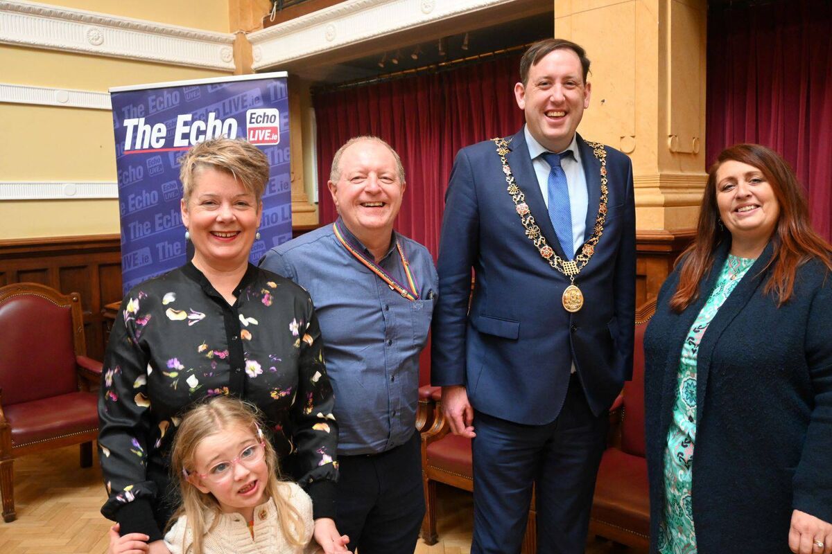 Maria Young, Green Spaces for Health; Kieran O’Connell, Cork City Council; Lord Mayor, Cllr. Kieran McCarthy and Mandie Rekaby, Green Spaces for Health. Picture: Cork City Council Maria Young, Green Spaces for Health; Kieran O’Connell, Cork City Council; Lord Mayor, Cllr. Kieran McCarthy and Mandie Rekaby, Green Spaces for Health. Picture: Cork City Council