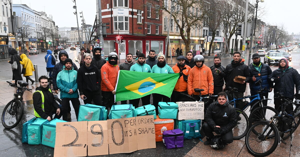 Cork food delivery riders stage work stoppage on Valentine's Day - Vimarsana News