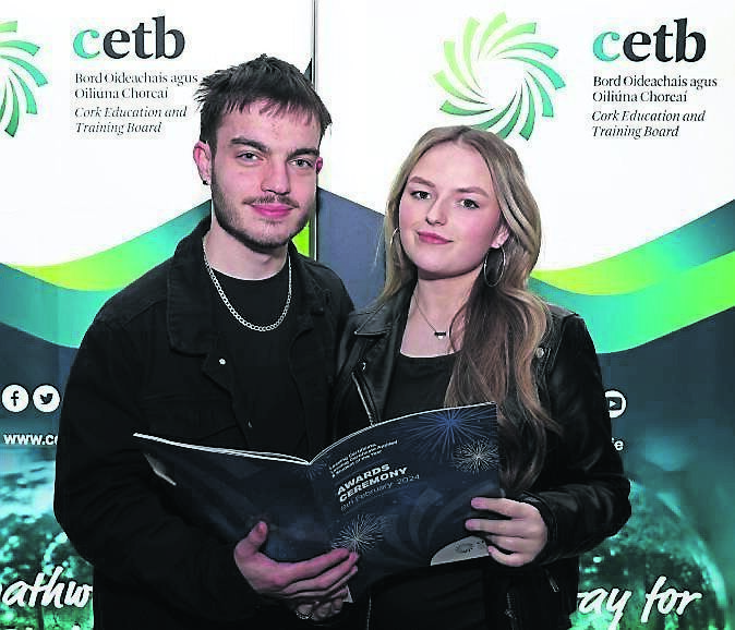 Dylan Murphy and Cara Cullen, Terence MacSwiney Community College. Picture: Jim Coughlan. Dylan Murphy and Cara Cullen, Terence MacSwiney Community College. Picture: Jim Coughlan.