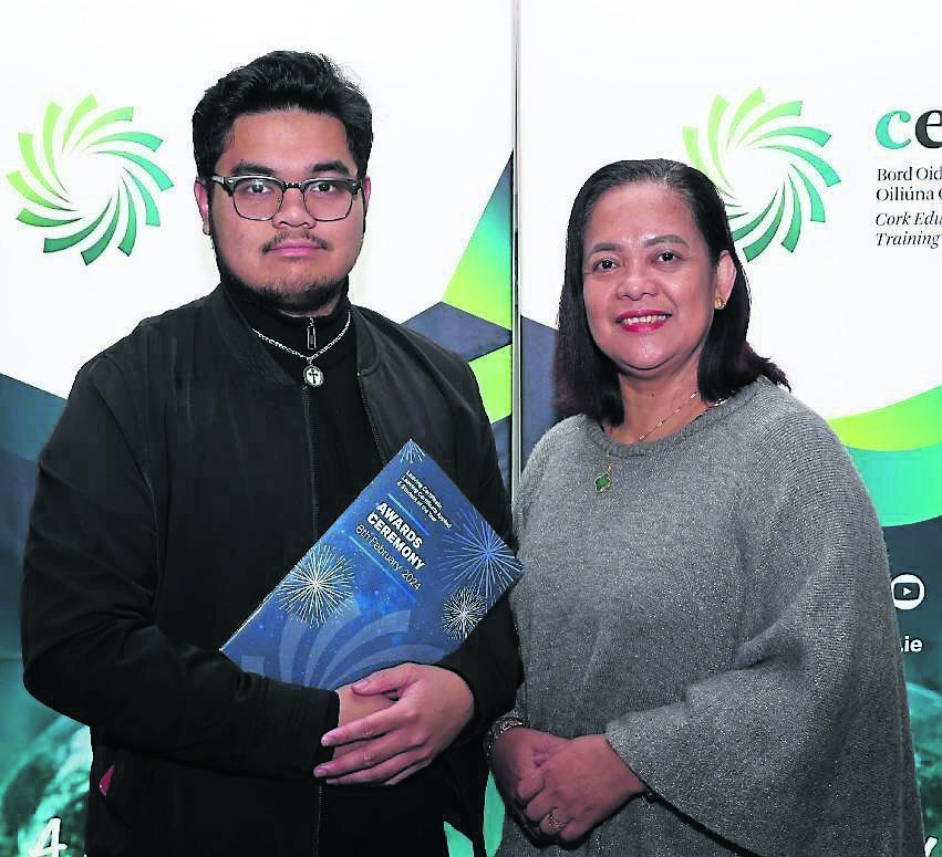 Pictured is Xavier Ticao, St. Aidan's Community College with his mum, Melanie. Picture: Jim Coughlan. Pictured is Xavier Ticao, St. Aidan's Community College with his mum, Melanie. Picture: Jim Coughlan.