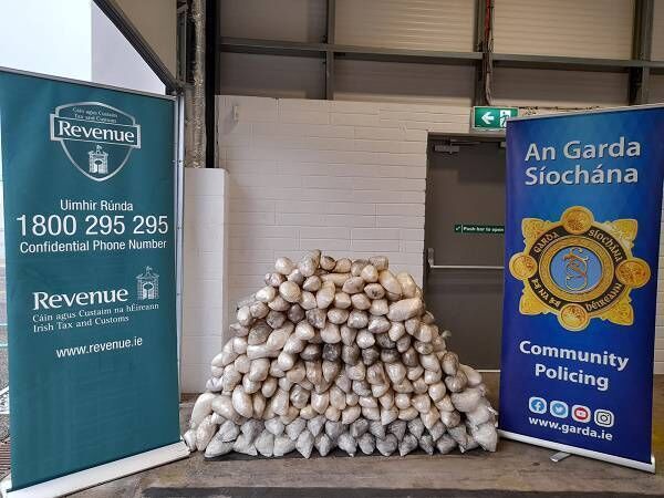 Gardaí along with Revenue Officers seized 546kg of a synthetic drug, with an estimated value of €32.8 million Gardaí along with Revenue Officers seized 546kg of a synthetic drug, with an estimated value of €32.8 million