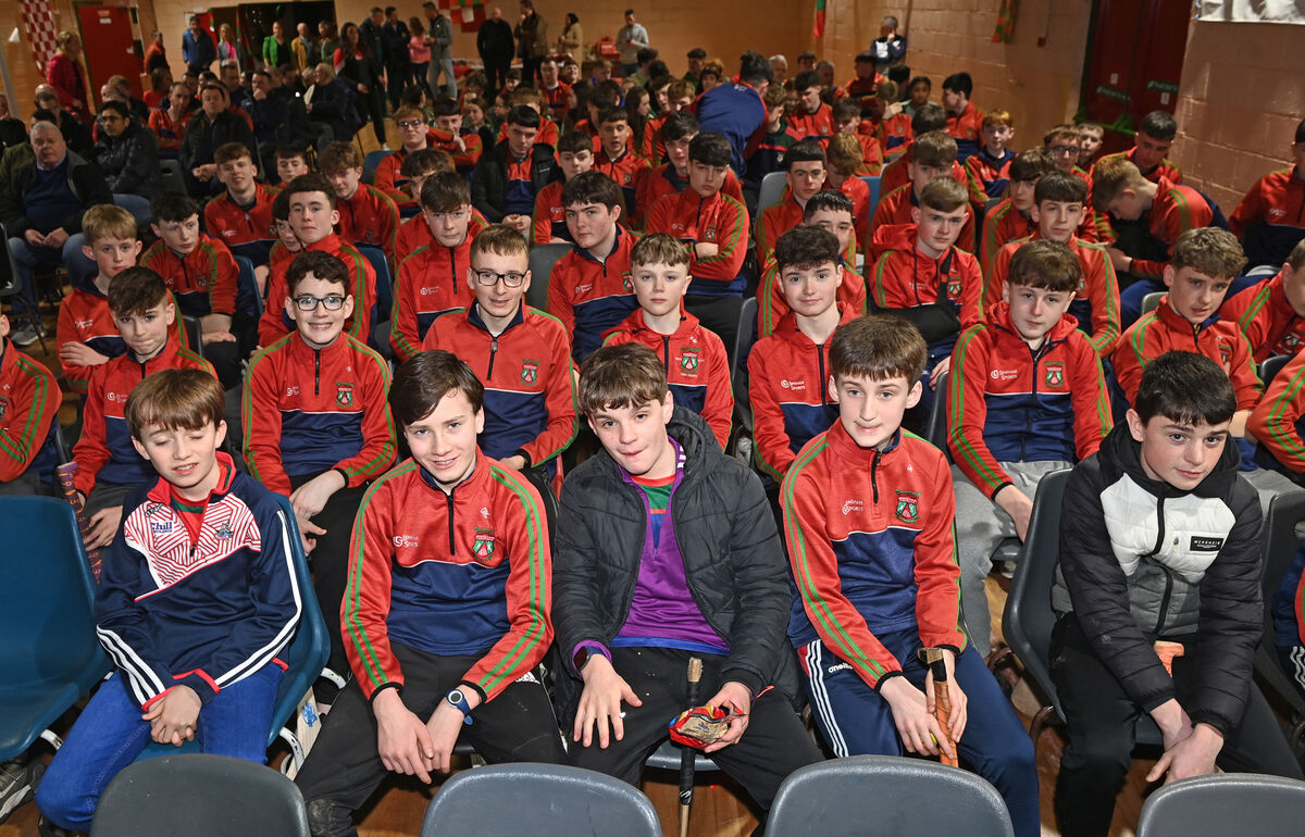 Underage players at the launch of the Ballinora GAA club centenary celebrations. Picture: Eddie O'Hare