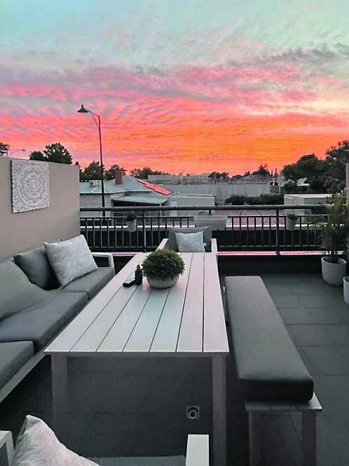 The view from Laura Bridgeman’s balcony in Perth, Western Australia. The view from Laura Bridgeman’s balcony in Perth, Western Australia.