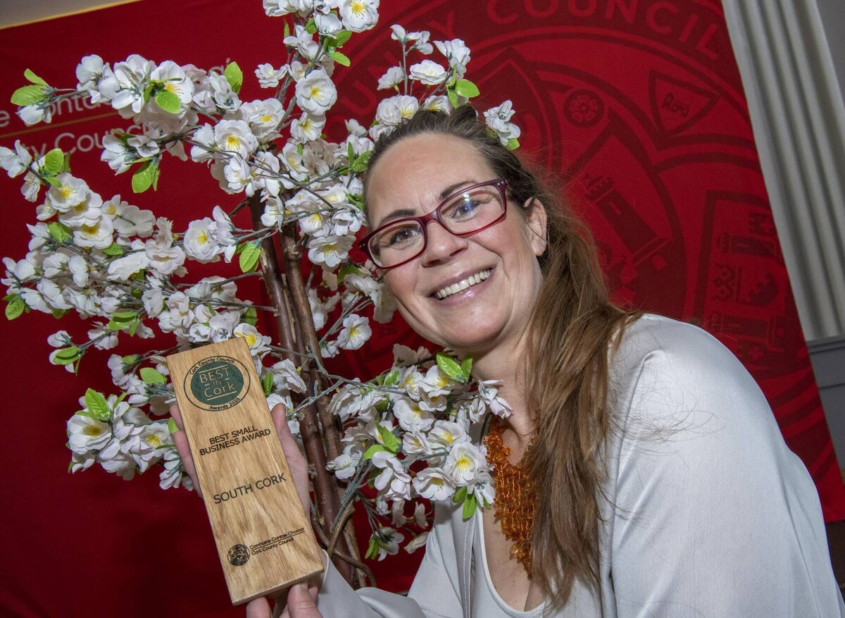 Hanna Backmo, of Hanna's Bees, winner of the Best Small Business award. Picture: Brian Lougheed Hanna Backmo, of Hanna's Bees, winner of the Best Small Business award. Picture: Brian Lougheed