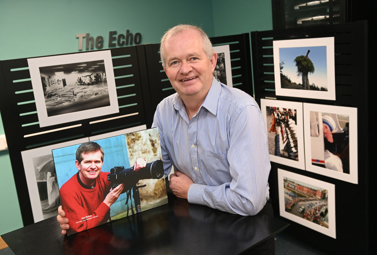 Staff photographer Denis Minihane retired after 47 years with The Cork Examiner, The Evening Echo, now The Irish Examiner and The Echo titles. Picture: Larry Cummins. Staff photographer Denis Minihane retired after 47 years with The Cork Examiner, The Evening Echo, now The Irish Examiner and The Echo titles. Picture: Larry Cummins.