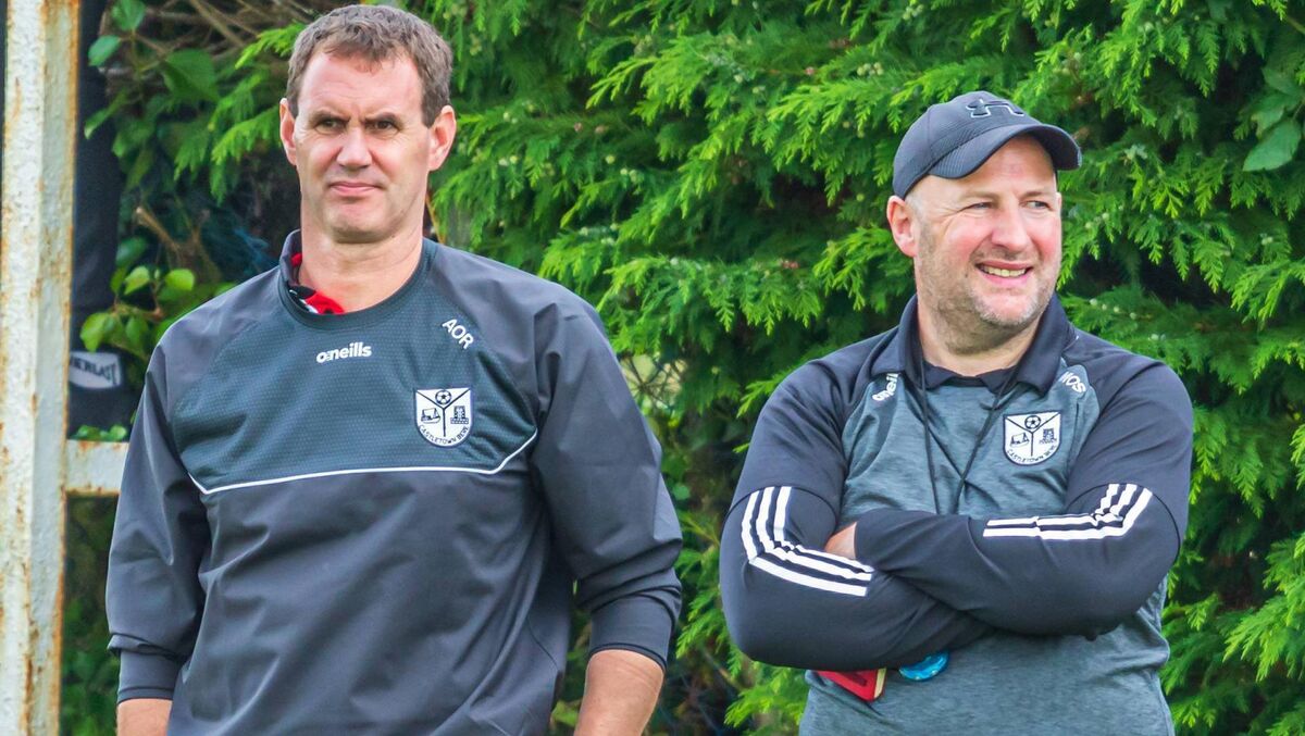 New Cill na Martra manager Morgan O'Sullivan on the right with new coach Alan O'Regan. Picture: Anne Marie Cronin