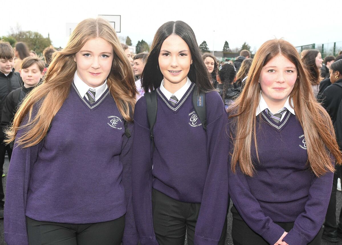  Hannah Hill, Isabelle Snow and Isla Taft. Picture: David Keane.