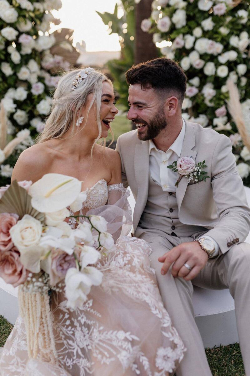 The bride and groom loved their wedding abroad, where they were joined by more than 100 guests, for a very special celebration.