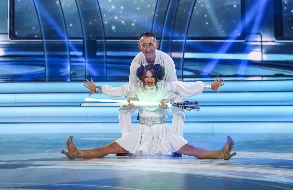 Jockey Davy Russell and his Partner Kyle Vincent during Dancing with the Stars. Picture; Kyran O’Brien Jockey Davy Russell and his Partner Kyle Vincent during Dancing with the Stars. Picture; Kyran O’Brien