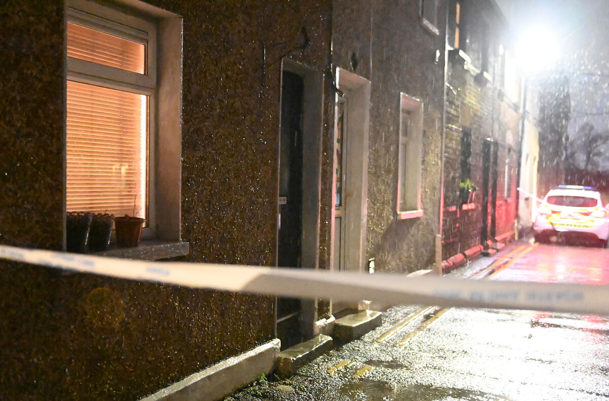 The house (left), where a womans body was disvcovered at Sarsfield terrace on Richmond Hill, Cork. Picture; Eddie O'Hare