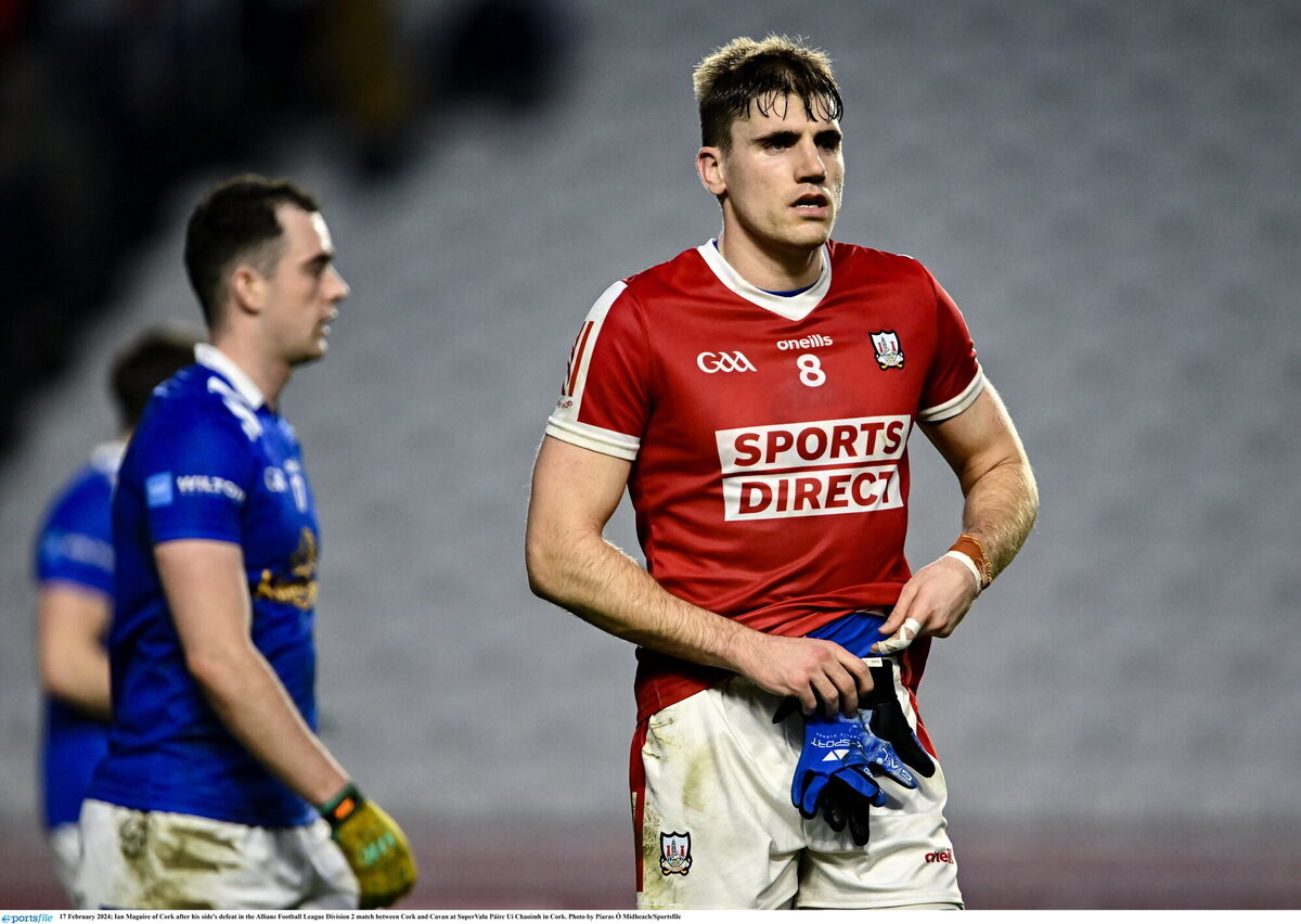 Ian Maguire after the Cavan defeat. Picture: Piaras Ó Mídheach/Sportsfile Ian Maguire after the Cavan defeat. Picture: Piaras Ó Mídheach/Sportsfile