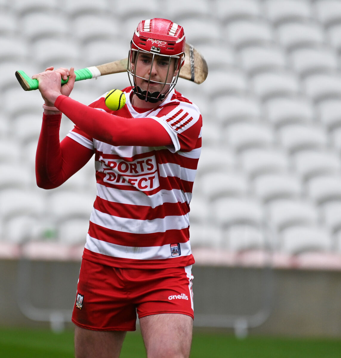 Cork goalkeeper Paudie O'Sullivan pops a pass. Picture: Eddie O'Hare