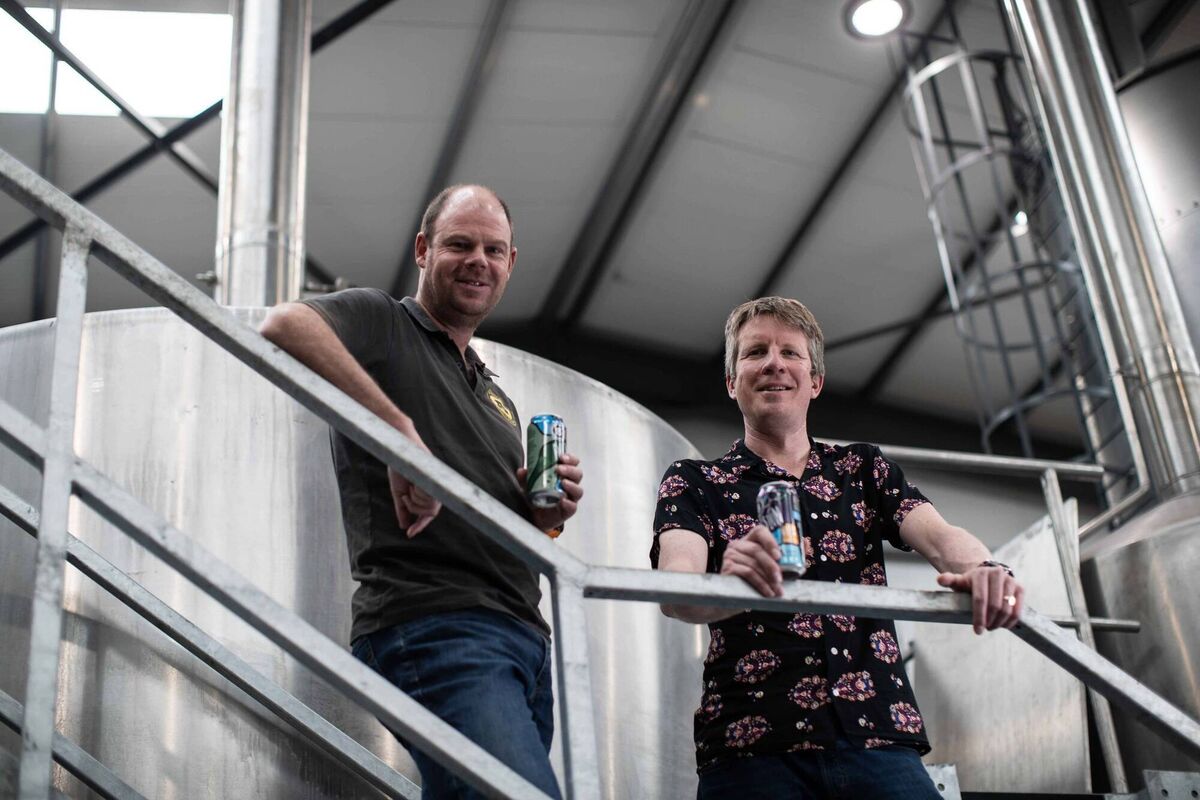 Scott Baigent and Cam Wallace of Eight Degrees Brewing.
