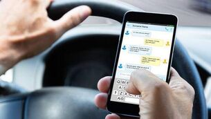 <p>Drivers using a mobile phone are four times more likely to be involved in a collision, says the Road Safety Authority</p>