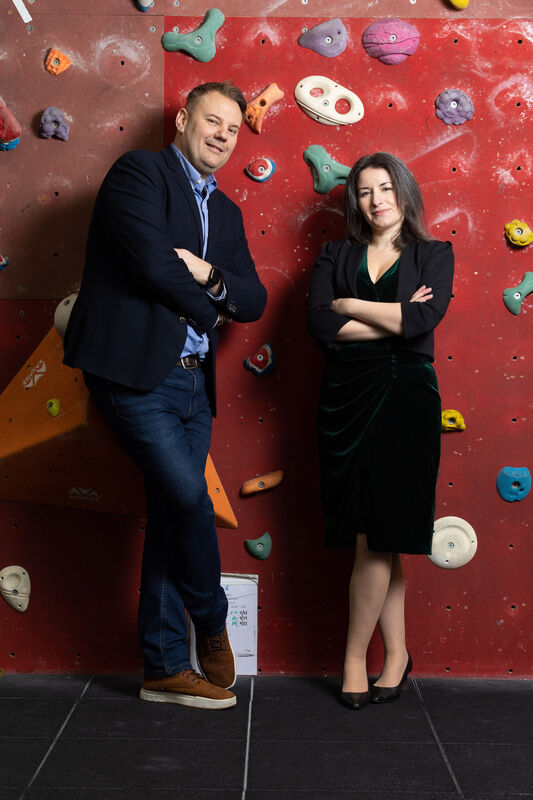 Josselin Le Gall and Valérie David-McGonnell, directors of the 35th Cork French Film Festival. Picture: Darragh Kane