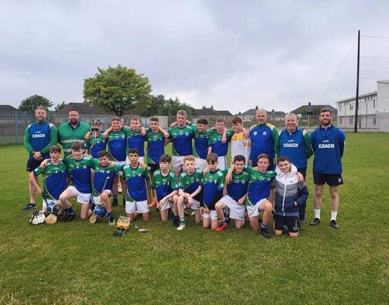 The Delanys/Brian Dillon's U14 hurling Shield champions 2023. 