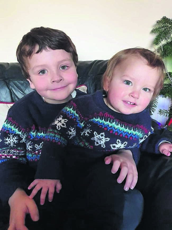 Flynn with his younger brother, Tadhg, who was born a year after Joanne’s miscarriage of twins. Flynn with his younger brother, Tadhg, who was born a year after Joanne’s miscarriage of twins.
