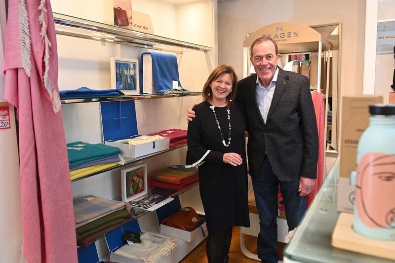  JP and Brigín Quinlan at Quinlan's Gift shop which is going online. Picture Dan Linehan