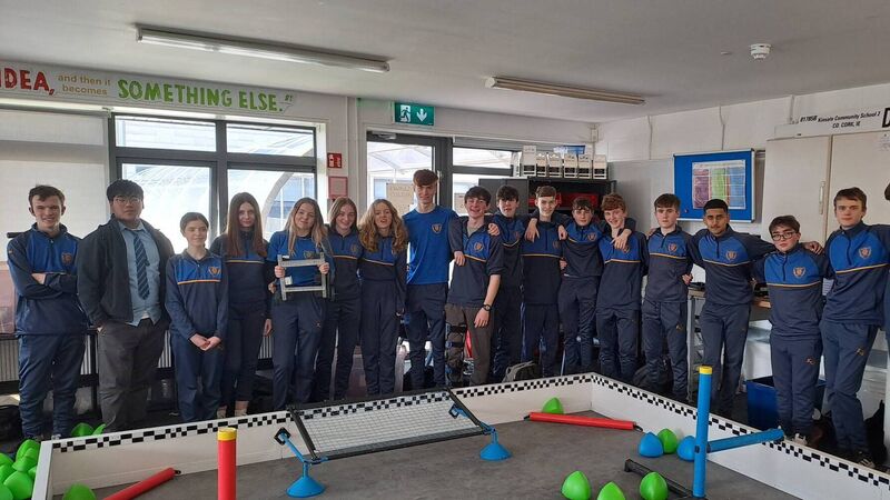 Kinsale TY students engineer success at Vex Robotics finals