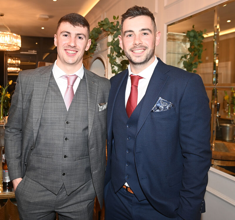 Eoghan and Cillian Murphy at the Sarsfields hurling and camogie victory dinner at the Vienna Woods Hotel. Picture: Eddie O'Hare Eoghan and Cillian Murphy at the Sarsfields hurling and camogie victory dinner at the Vienna Woods Hotel. Picture: Eddie O'Hare