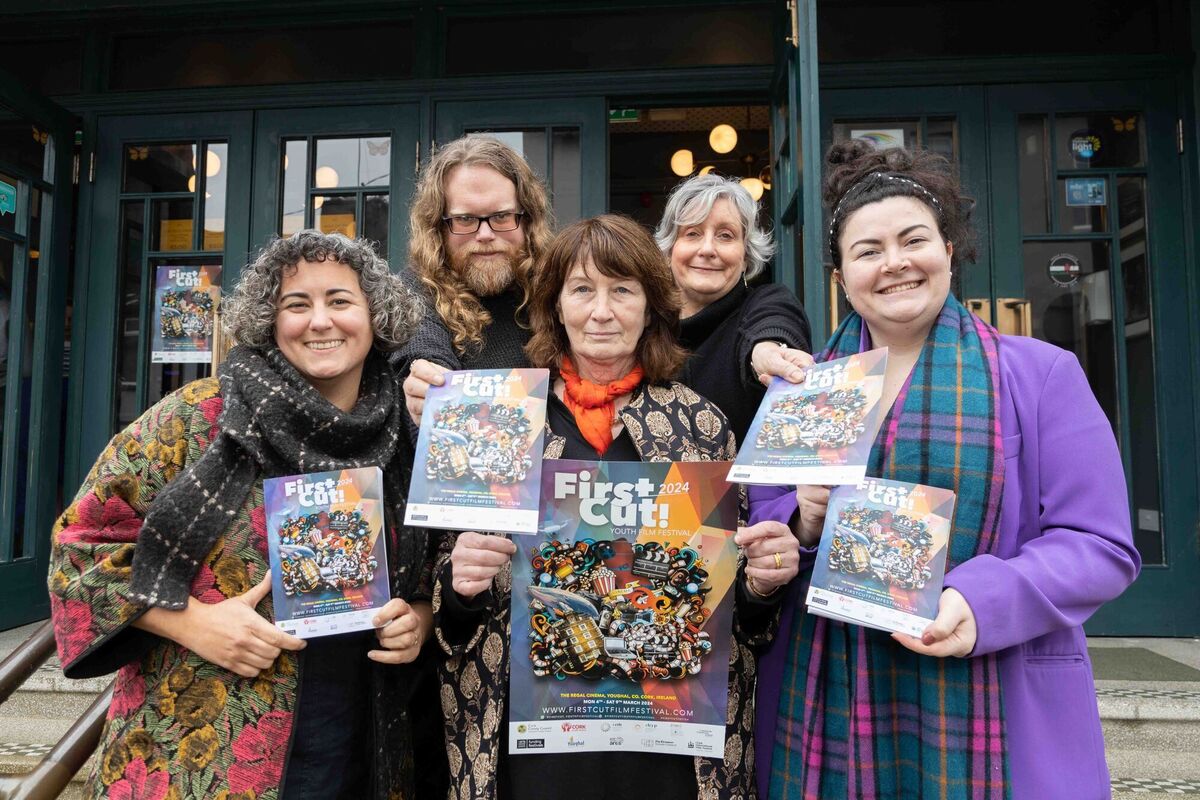 The First Cut Youth Film Festival team Jessica Bonenfant, Max Le Cain, Mary McGrath, Mary Cashman and Megan Cronin in the Regal Cinema in Youghal at the launch of the First Cut Youth Film Festival which takes place from March 4 to 9 and will screen over 200 free films created by young people age 12 to 25. See www.firstcutfilmfestival.com The First Cut Youth Film Festival team Jessica Bonenfant, Max Le Cain, Mary McGrath, Mary Cashman and Megan Cronin in the Regal Cinema in Youghal at the launch of the First Cut Youth Film Festival which takes place from March 4 to 9 and will screen over 200 free films created by young people age 12 to 25. See www.firstcutfilmfestival.com