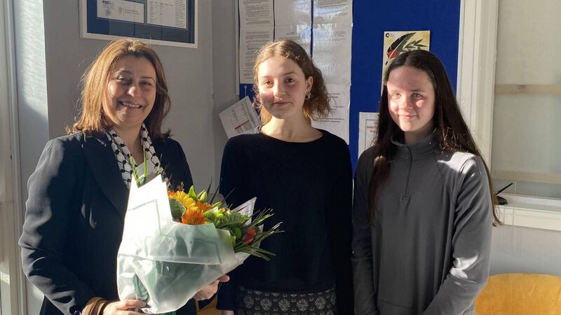Cork students give Palestinian ambassdor a warm Arabic greeting