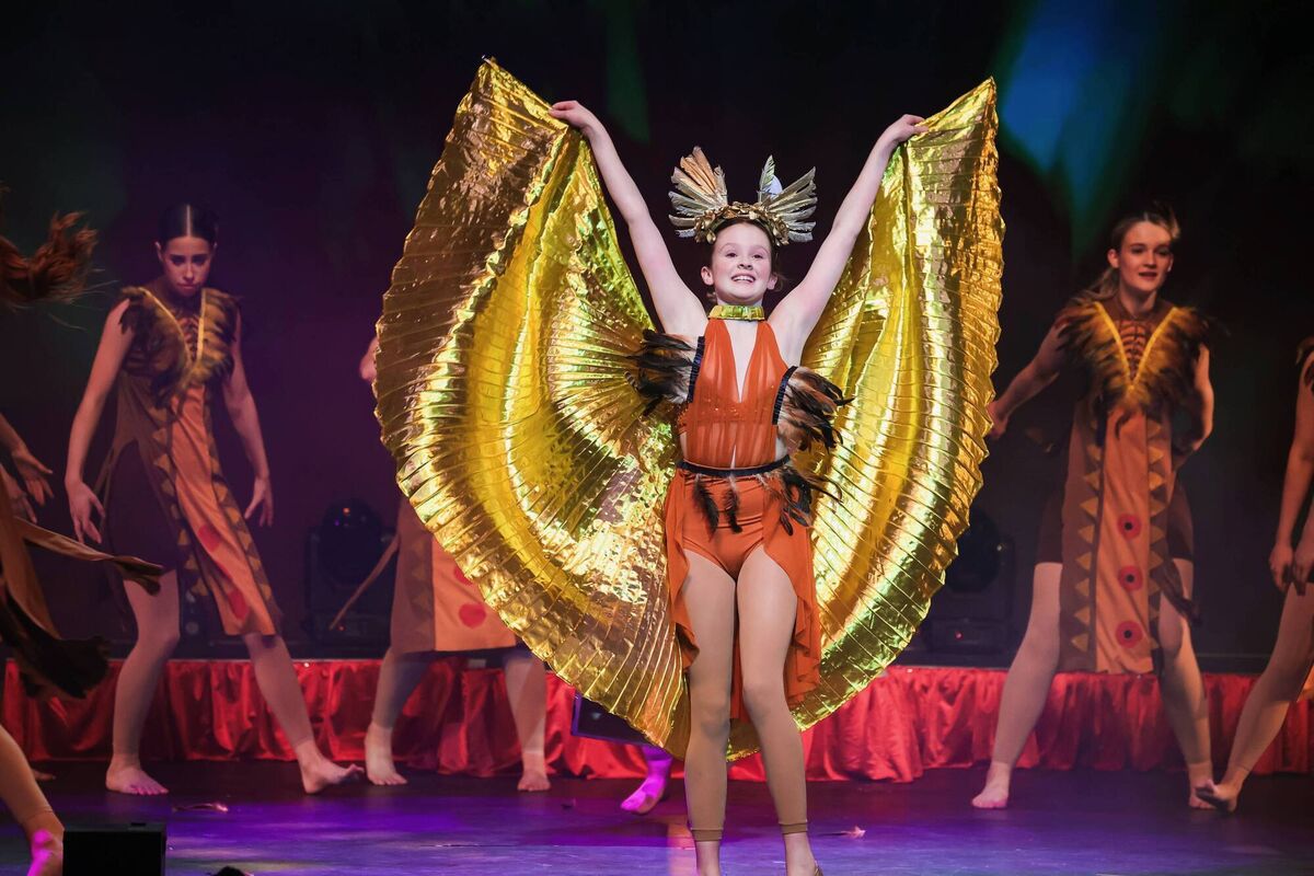 Sunday, 3rd March: Lily Punch and the Senior Company Dancers pictured during the Mallow Centre Stage School 20 Years On show at Cork Opera House. 