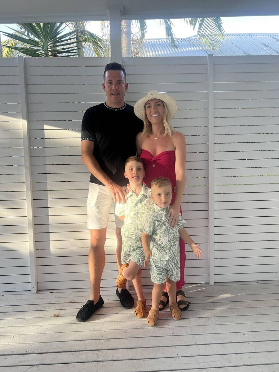 Stephen and Caroline with their sons, Roman and Ruben. Stephen and Caroline with their sons, Roman and Ruben.