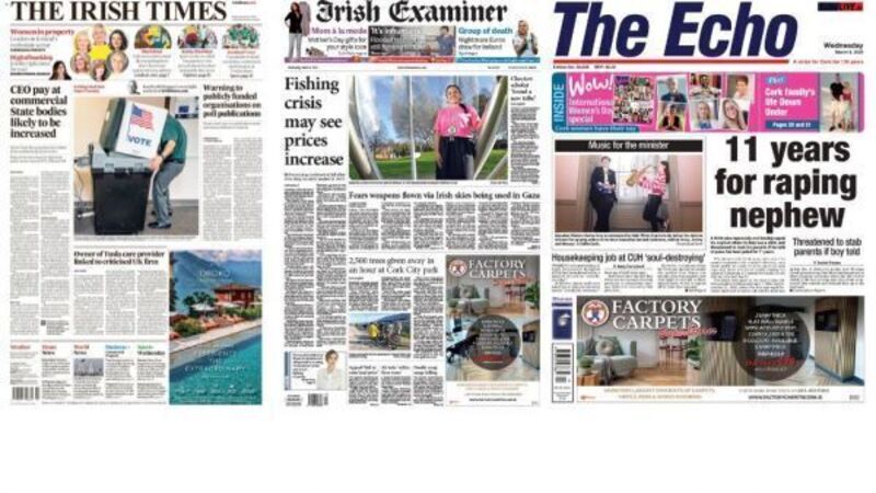 What the papers say: Wednesday's front pages What the papers say: Wednesday's front pages