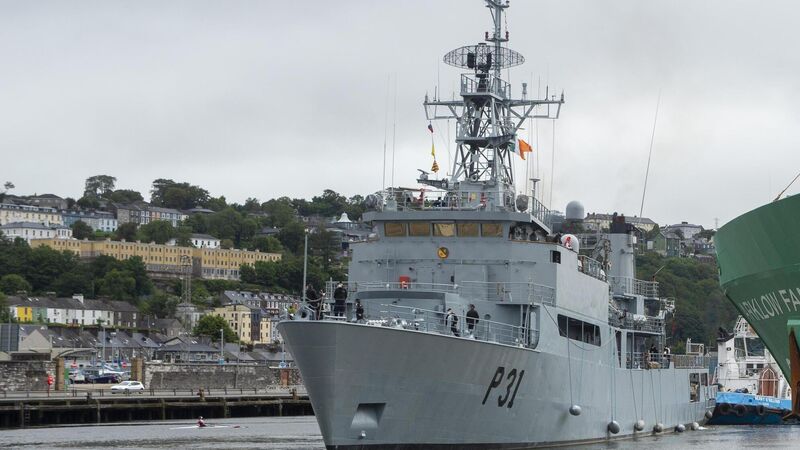 'A sad goodbye': LE Eithne departs Cork for the final time 