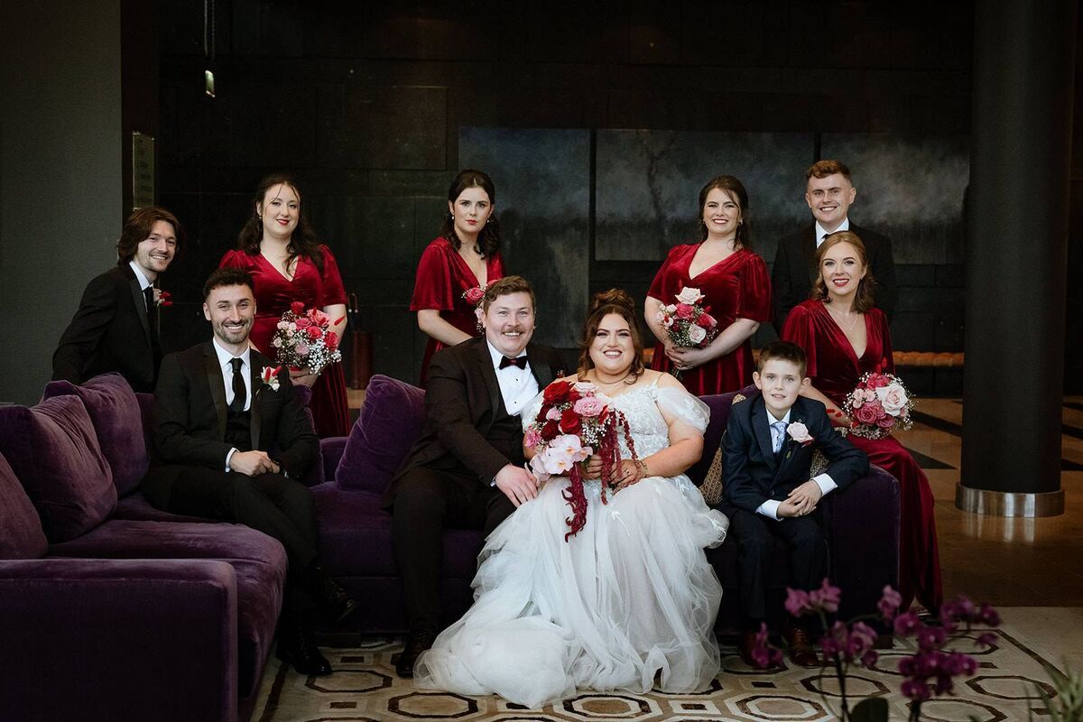 Maid of Honour was Aoife Foley, bridesmaids were Aisling O’Callaghan, Allie Matthews, Sinéad O Connell. Best man was Paul O’Keeffe, groomsmen Brendan O’Brien, Kevin O’Leary, and Donal O’Connell (ring bearer). Maid of Honour was Aoife Foley, bridesmaids were Aisling O’Callaghan, Allie Matthews, Sinéad O Connell. Best man was Paul O’Keeffe, groomsmen Brendan O’Brien, Kevin O’Leary, and Donal O’Connell (ring bearer).