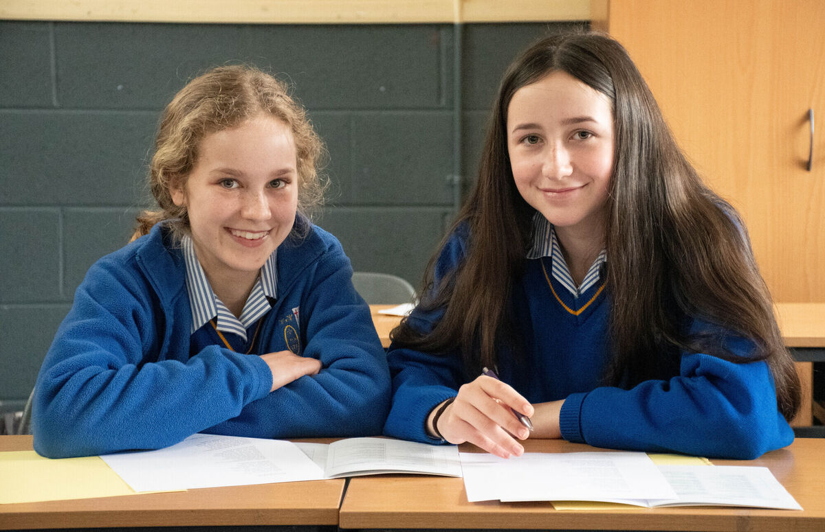 Students Lily O'Donoghue and Grace Garcia attending a Class Workshop. Picture: Howard Crowdy Students Lily O'Donoghue and Grace Garcia attending a Class Workshop. Picture: Howard Crowdy