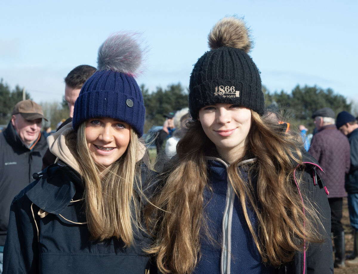  Roisín Hallahan and Tara Fitzgerald at the Avondhu Point-to-Point races at Knockanard, Co Cork. Picture Dan Linehan