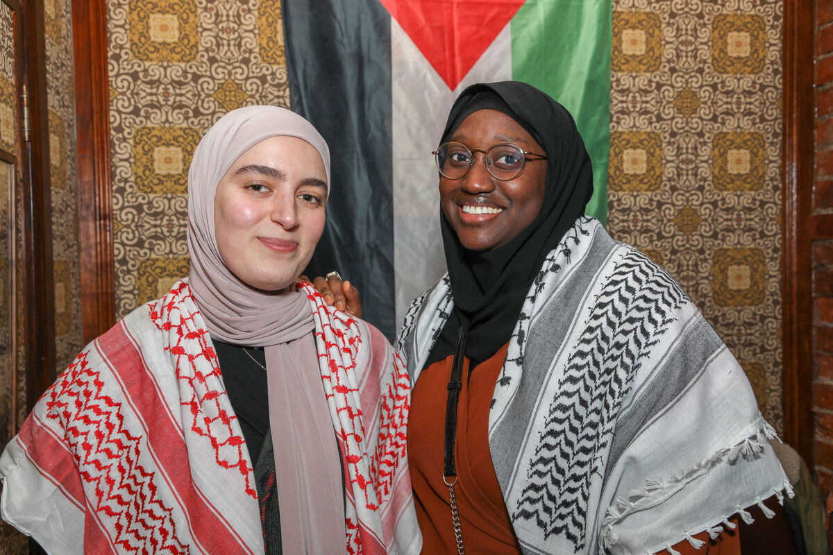 Imane Allaovi and Aminata Ba at the event. Picture: David Creedon Imane Allaovi and Aminata Ba at the event. Picture: David Creedon