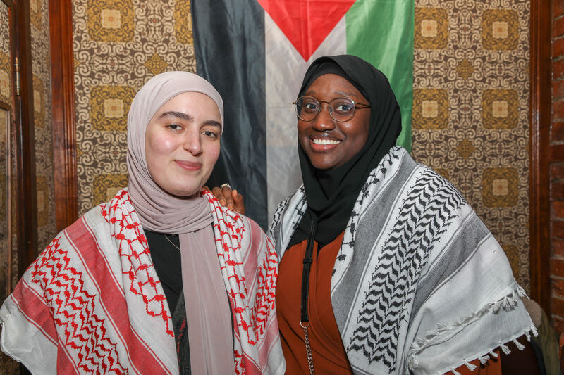 Imane Allaovi and Aminata Ba at the event.  Picture: David Creedon
