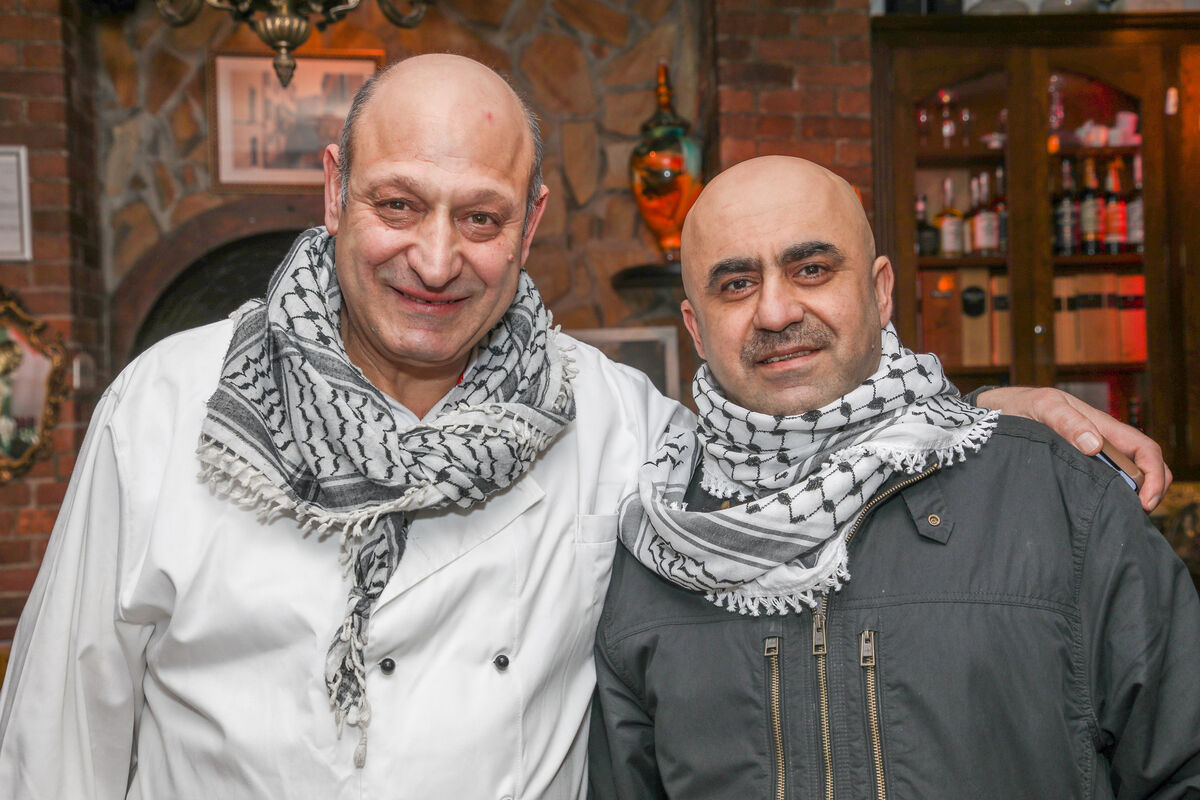 Peyman Nasser and Izzeddeen Alkarajeh at the event. Picture: David Creedon Peyman Nasser and Izzeddeen Alkarajeh at the event. Picture: David Creedon