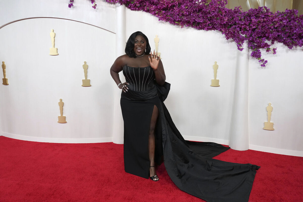 Danielle Brooks arrives at the Oscars on Sunday, March 10, 2024. (Photo by Jordan Strauss/Invision/AP) Danielle Brooks arrives at the Oscars on Sunday, March 10, 2024. (Photo by Jordan Strauss/Invision/AP)