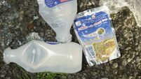 60 bottles, 32 cans, 24 cups... litter I found on a country walk in County Cork