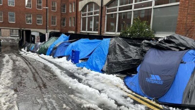 Varadkar: Meeting asylum seekers sleeping in tents 'won't change situation' Varadkar: Meeting asylum seekers sleeping in tents 'won't change situation'