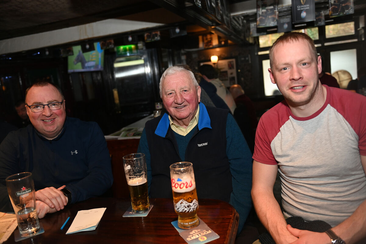  Ray and Mick O'Mahony and Kevin Canty at Flannery's Bar, Glasheen. Picture: Larry Cummins